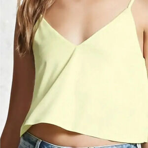 Faux Suede Cropped Cami -
Camel size xl